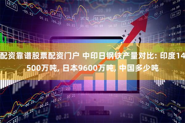 配资靠谱股票配资门户 中印日钢铁产量对比: 印度14500万吨, 日本9600万吨, 中国多少吨