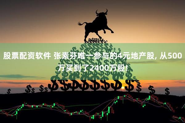 股票配资软件 张素芬唯一参与的4元地产股, 从500万买到了2400万股!