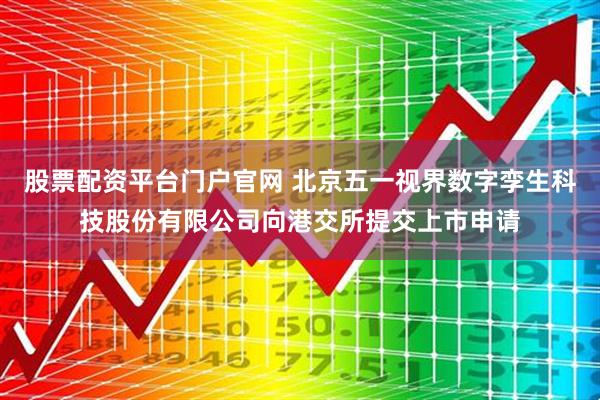 股票配资平台门户官网 北京五一视界数字孪生科技股份有限公司向港交所提交上市申请